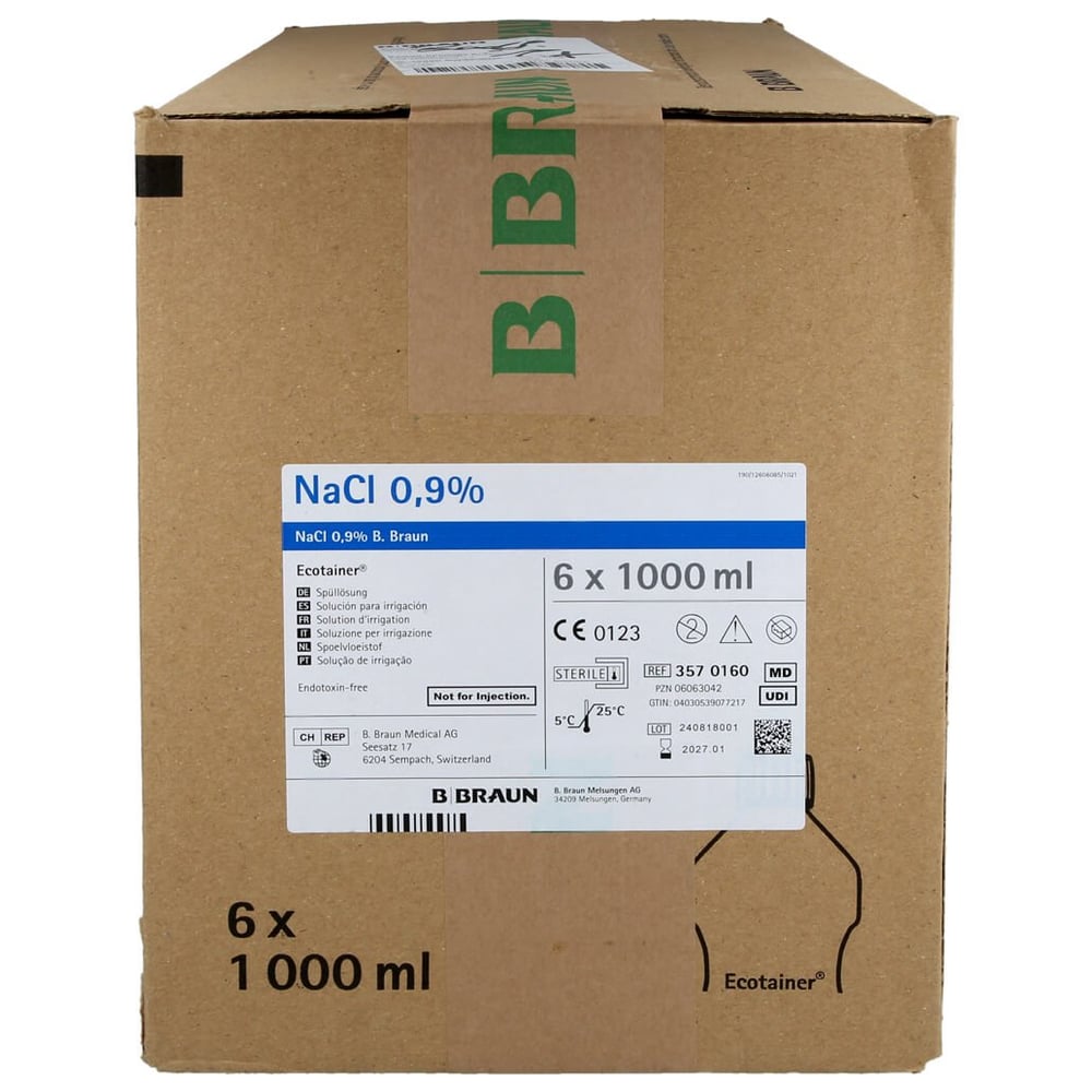Kochsalzlösung 0.9% B.Braun Spüllösung Ecotainer