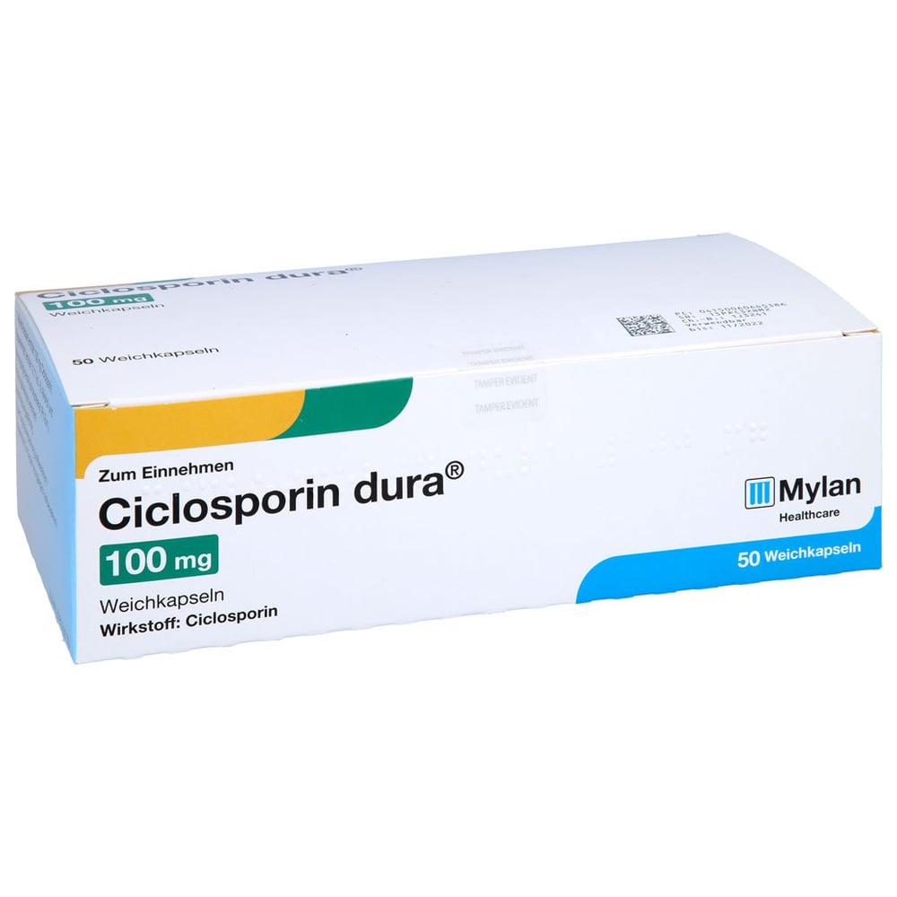 Ciclosporin dura 100 mg