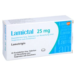 Lamictal 25 mg suspendierbare Tabletten