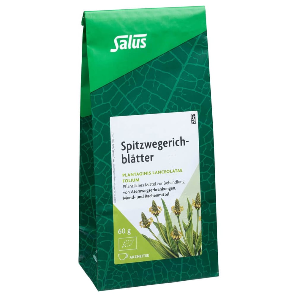 Spitzwegerichblätter Tee Salus