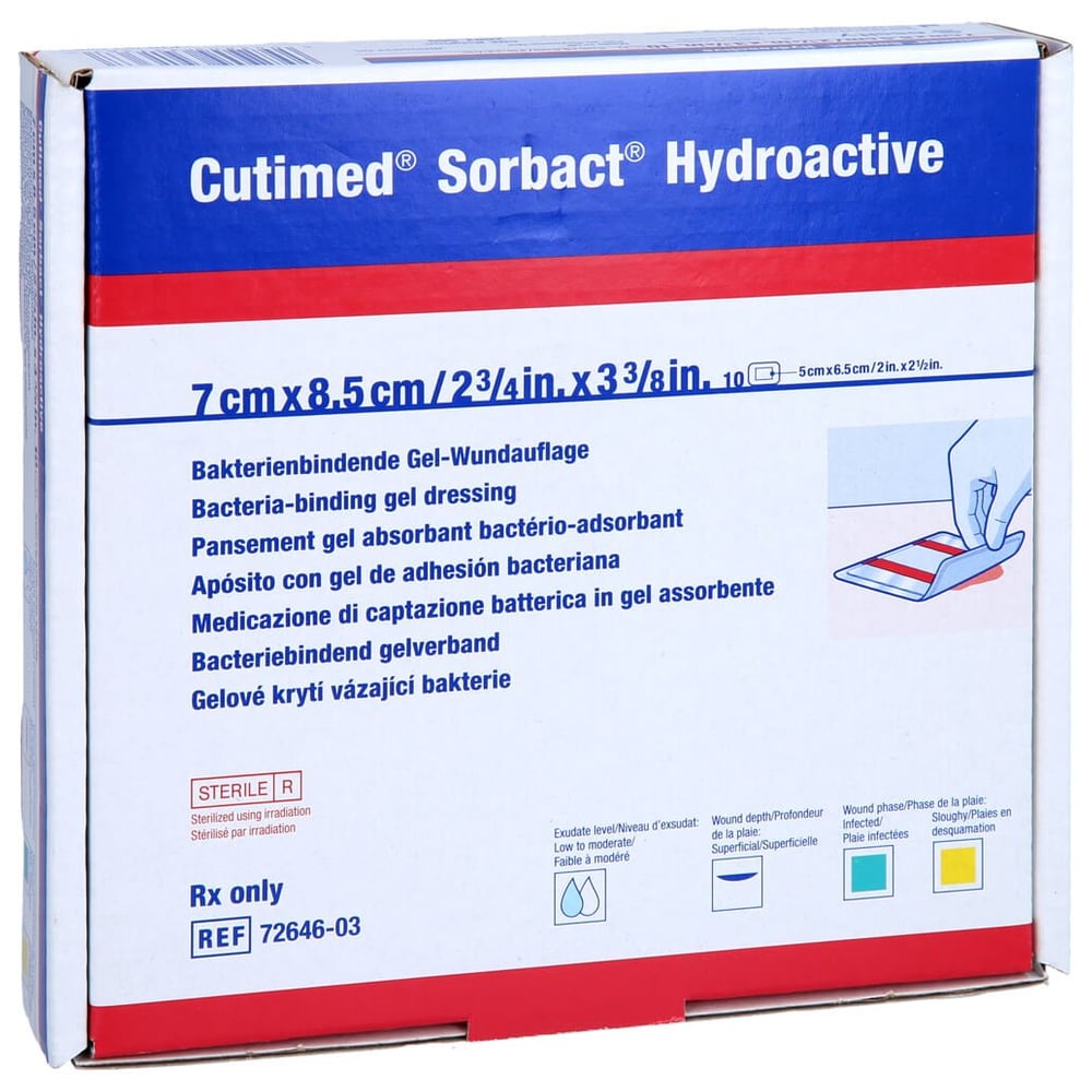 Cutimed Sorbact Hydroactive 7x8.5cm