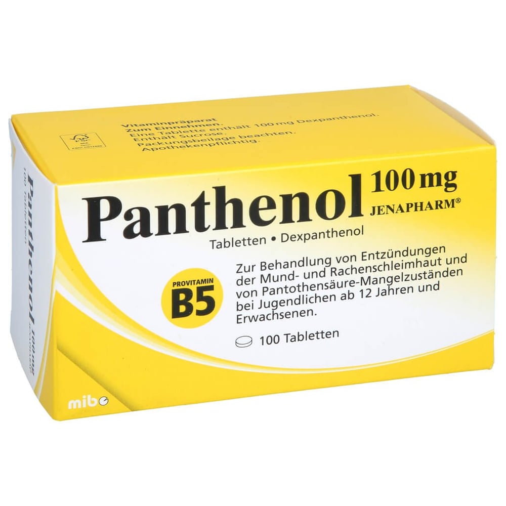 Panthenol 100 mg Jenapharm Tabletten