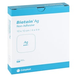 Biatain Ag Schaumverband nicht-haftend 10x10cm