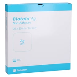 Biatain Ag Schaumverband nicht-haftend 20x20 cm