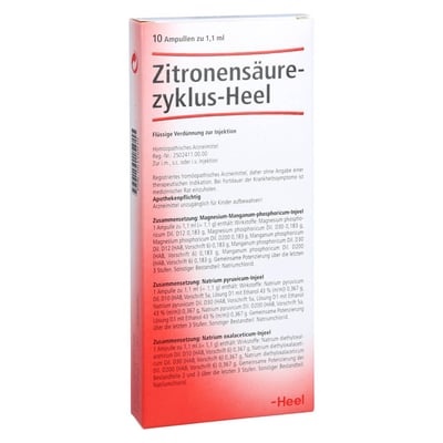Zitronensäurezyklus Heel Ampullen