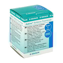 Askina Kohäsive Fixierbinde elast ungebl 4mX6cm