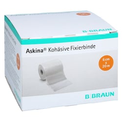Askina Kohäsive Fixierbinde elast ungebl 20mX6cm
