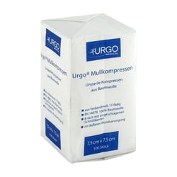 Urgo Mullkompressen 7,5x7,5 cm unsteril