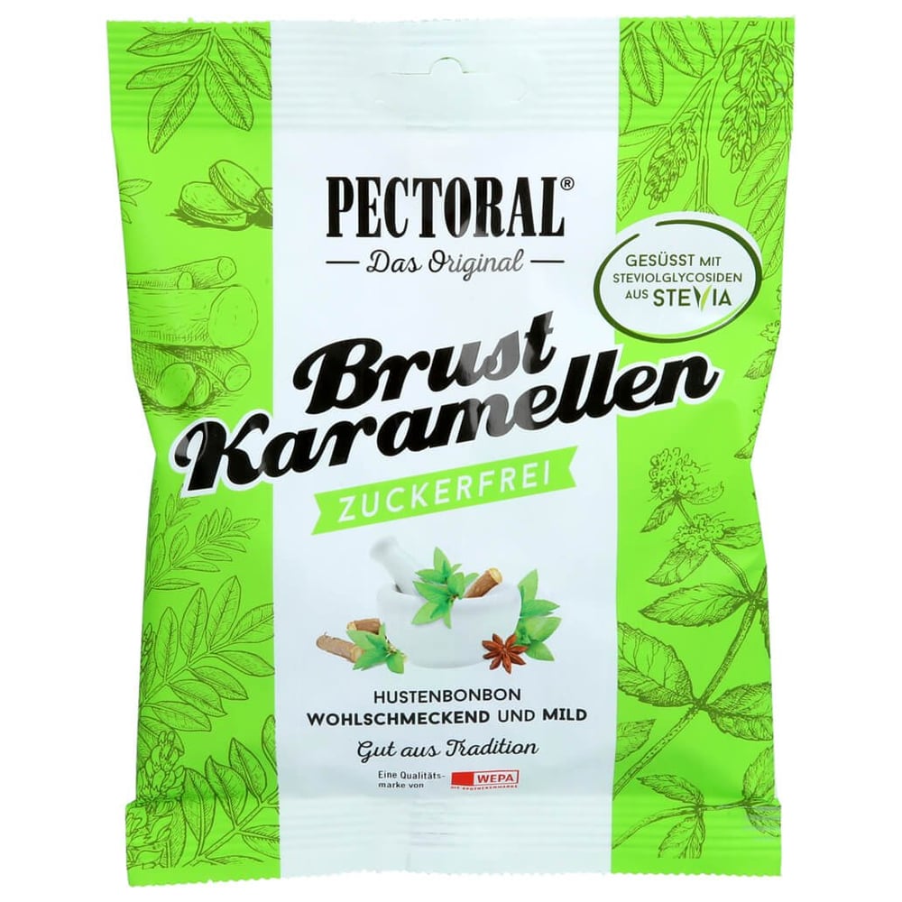 PectOral-Brustkaramellen zuckerfrei Beutel