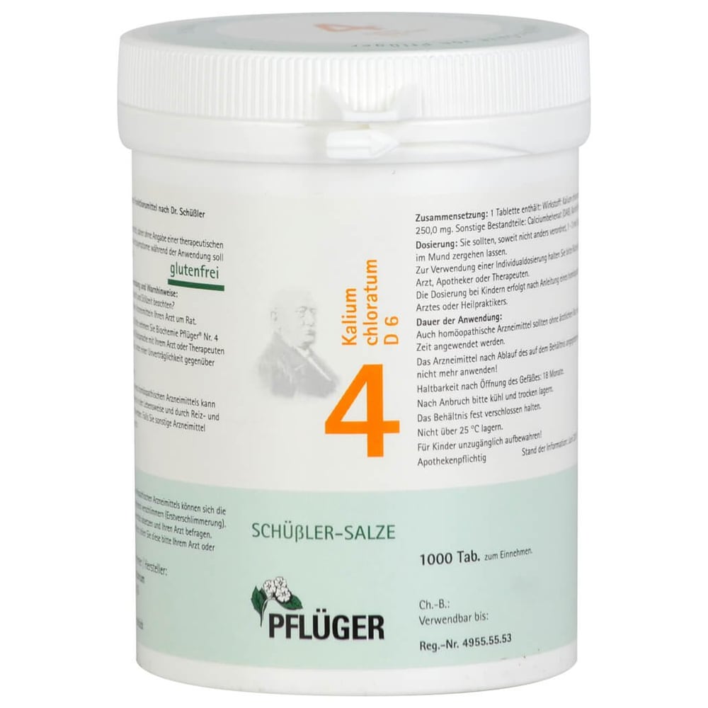 Biochemie Pflüger Nr. 4 Kalium chloratum D 6