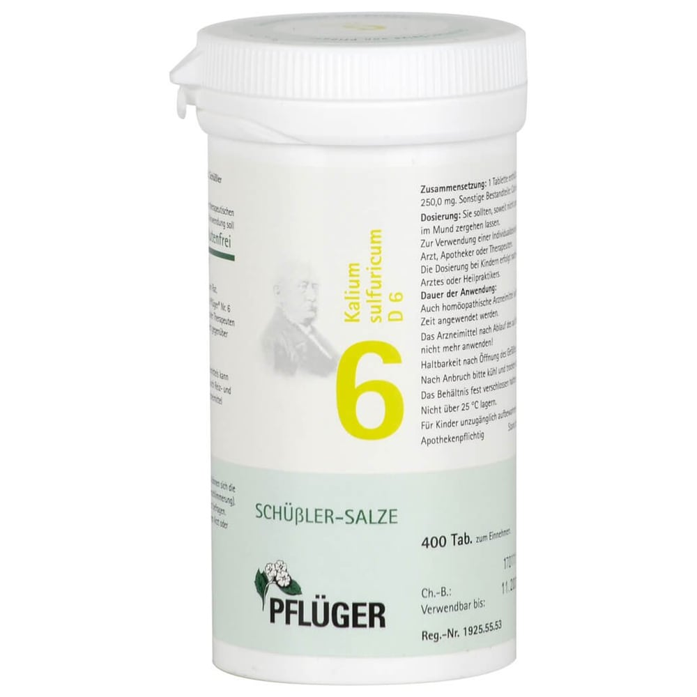 Biochemie Pflüger Nr. 6 Kalium sulfuricum D 6