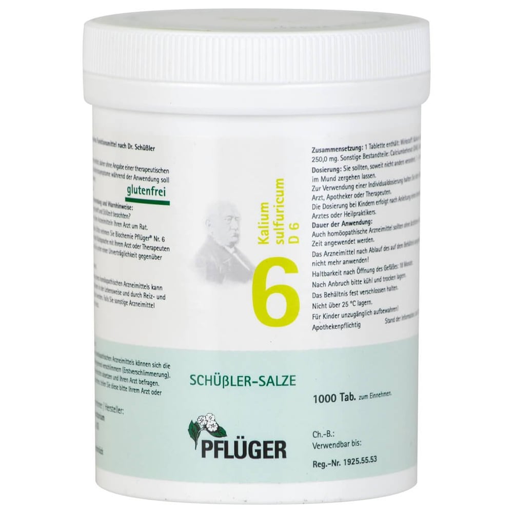 Biochemie Pflüger Nr. 6 Kalium sulfuricum D 6