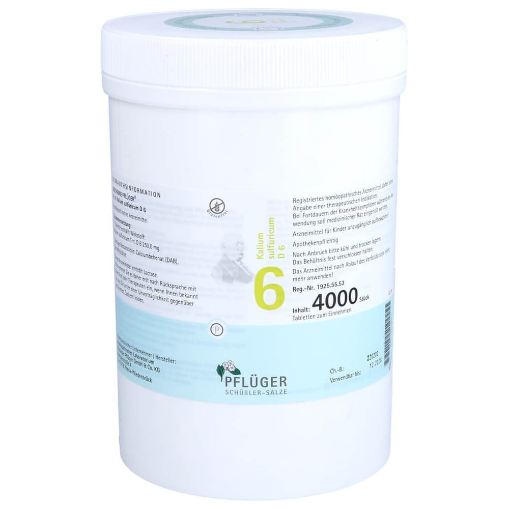 Biochemie Pflüger Nr. 6 Kalium sulfuricum D 6