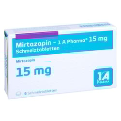 Mirtazapin - 1 A Pharma 15mg Schmelztabletten
