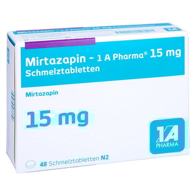 Mirtazapin - 1 A Pharma 15mg Schmelztabletten