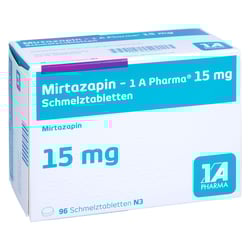 Mirtazapin - 1 A Pharma 15mg Schmelztabletten