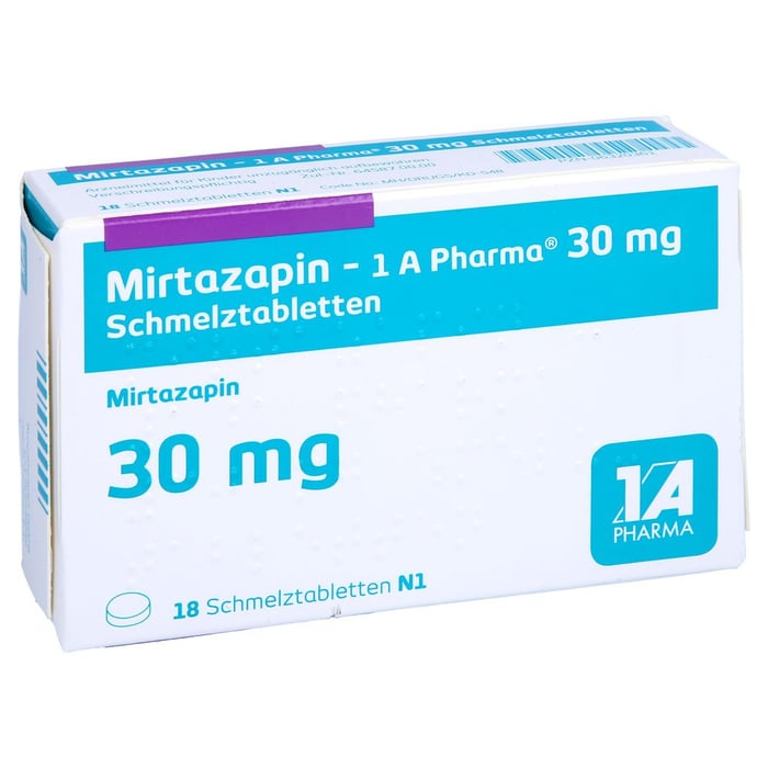 Mirtazapin - 1 A Pharma 30mg Schmelztabletten