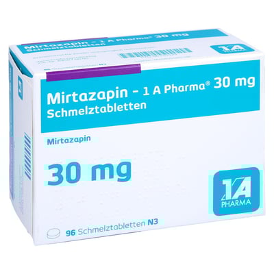 Mirtazapin - 1 A Pharma 30mg Schmelztabletten