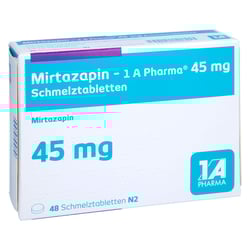 Mirtazapin - 1 A Pharma 45mg Schmelztabletten