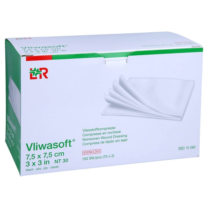 Vliwasoft Vlieskompresse 7.5x7.5cm