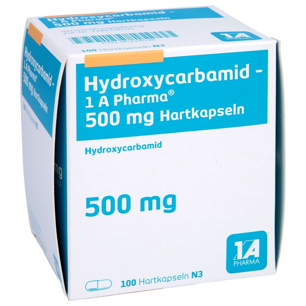 Hydroxycarbamid - 1 A Pharma 500 mg Hartkapseln