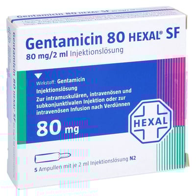 Gentamicin 80 Hexal Sf