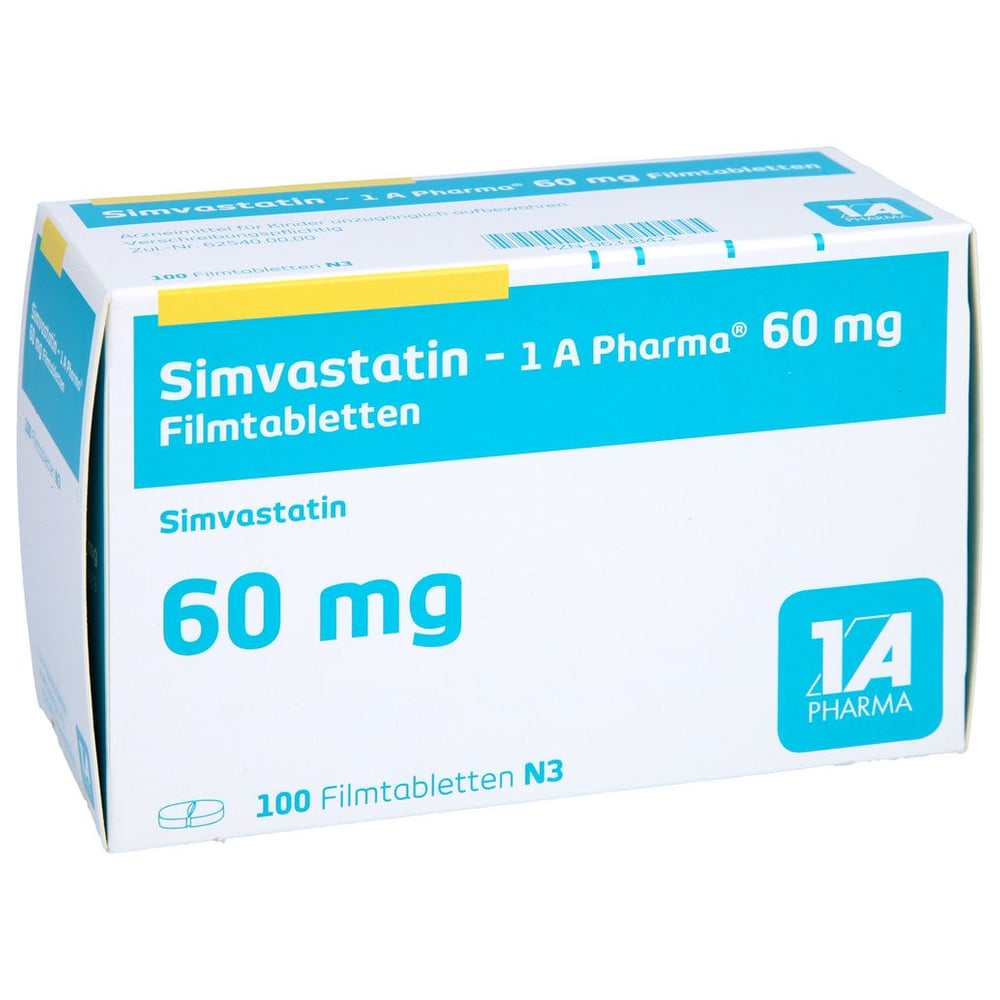Simvastatin - 1 A Pharma 60 mg Filmtabletten