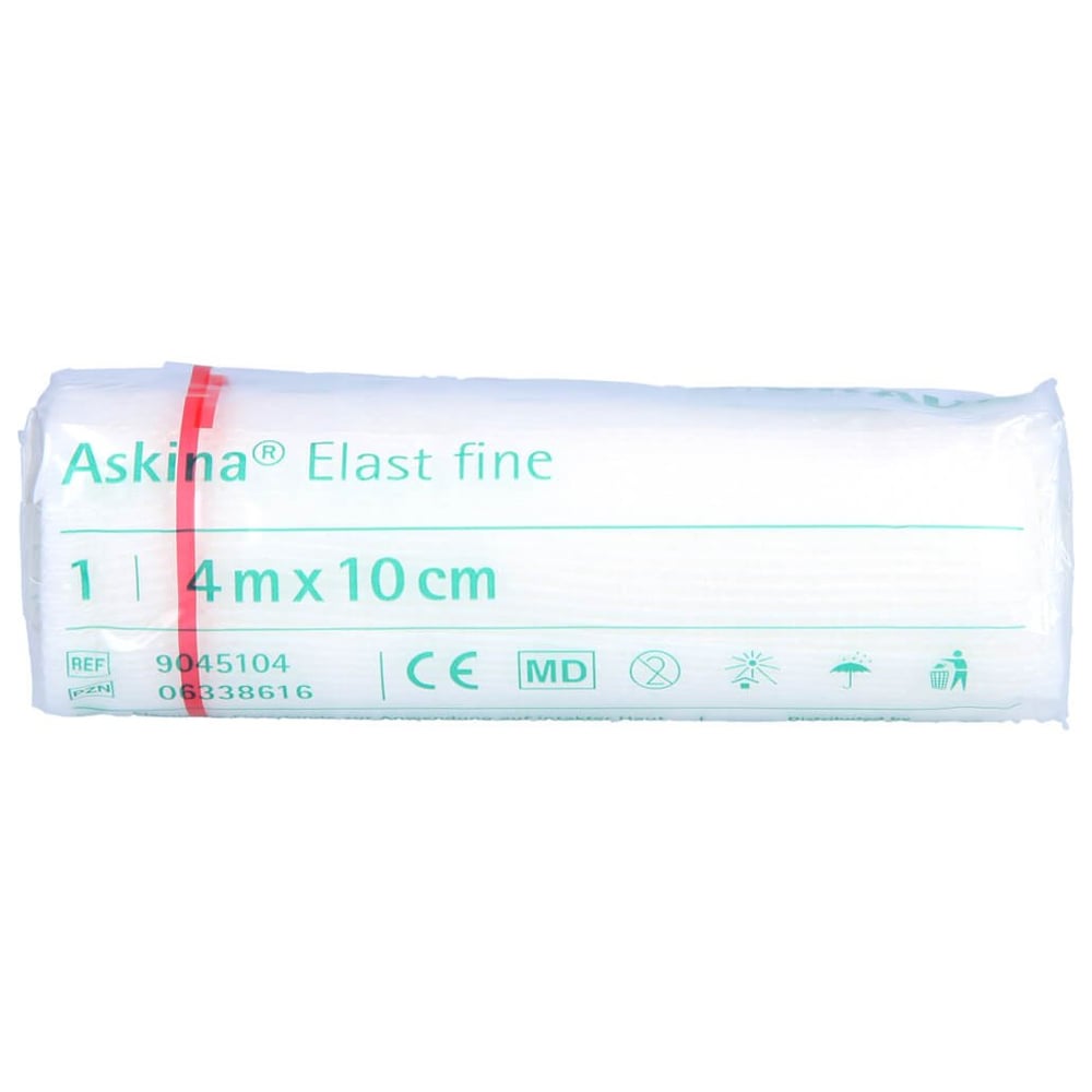 Askina Elast Fine Binde 10 cmx4 m cellophaniert
