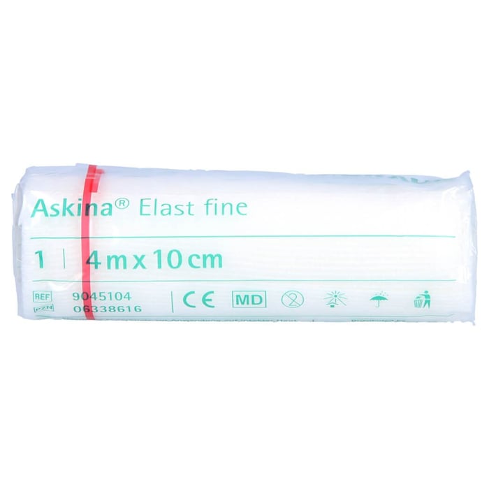 Askina Elast Fine Binde 10 cmx4 m cellophaniert