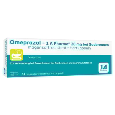 Omeprazol-1A Pharma 20 mg bei Sodbrennen