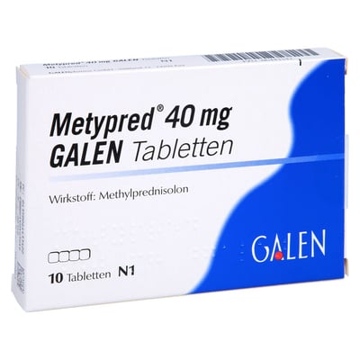 Metypred 40 mg Galen Produktbild 1