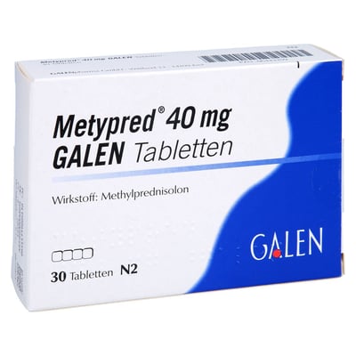 Metypred 40 mg Galen Produktbild 1
