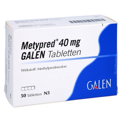 Metypred 40 mg Galen Produktbild 1