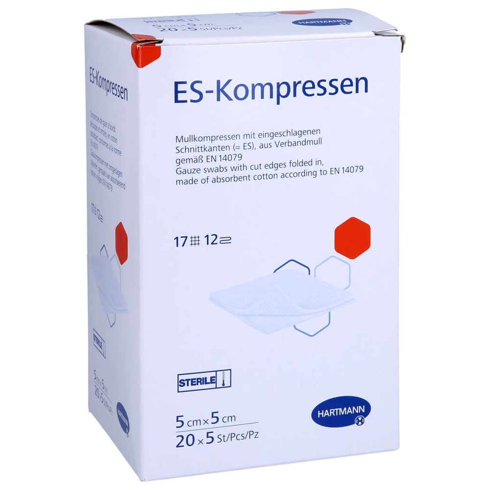 ES-Kompressen steril 5x5 cm 12fach Großpackung