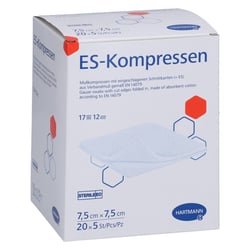 ES-Kompressen steril 7,5x7,5 cm 12fach Großpackung