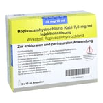 Ropivacainhydrochlorid Kabi 7,5 mg/ml Produktbild 1