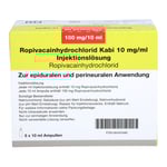 Ropivacainhydrochlorid Kabi 10mg/ml