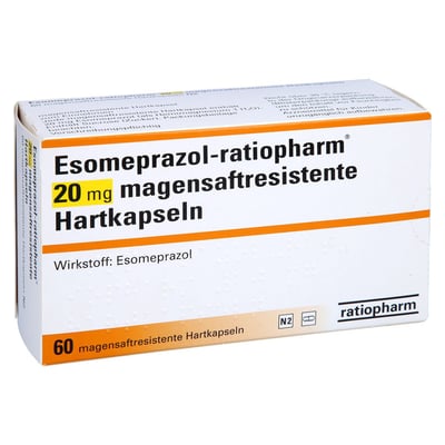 Esomeprazol-ratiopharm 20 mg