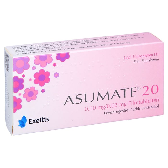 Asumate 20 0,10mg/0,02mg Filmtabletten