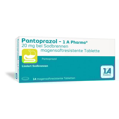 Pantoprazol-1A Pharma 20 mg bei Sodbrennen