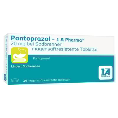 Pantoprazol-1A Pharma 20 mg bei Sodbrennen
