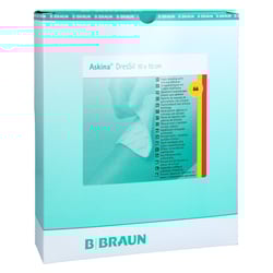 Askina DresSil 10X10cm Silikon Schaumstoffverband