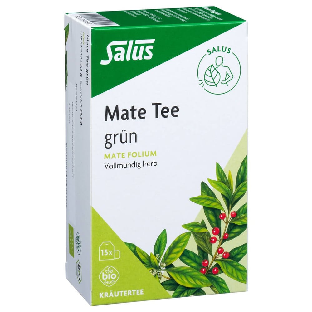 Mate Tee grün Kräutertee Mate folium bio Salus