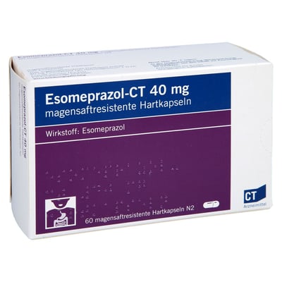 Esomeprazol - CT 40mg magensaftresist. Hartkapseln