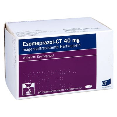 Esomeprazol - CT 40mg magensaftresist. Hartkapseln