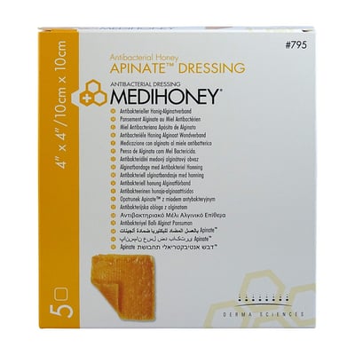Medihoney Apinate Alginatverband 10x10 cm