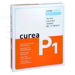 Curea P1 superabsorb.Wundauflage 10x10 cm