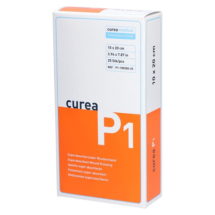 Curea P1 superabsorb.Wundauflage 10x20 cm
