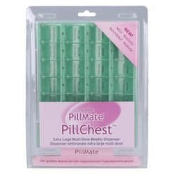 Tablettenbox 1 Woche 28 Fächer mit Klappdeckel