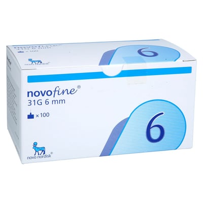 Novofine 6 Kanülen 0,25x6 mm 31G Eurimpharm Produktbild 1